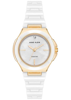 

fashion наручные женские часы Anne Klein 5112GPWT. Коллекция Diamond