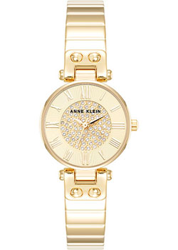 

fashion наручные женские часы Anne Klein 5390CHGB. Коллекция Crystal