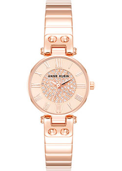 

fashion наручные женские часы Anne Klein 5390RGRG. Коллекция Crystal