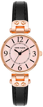 fashion наручные женские часы Anne Klein 9442PKBK Коллекция Leather 7190₽