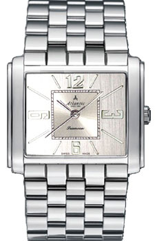 Швейцарские наручные  женские часы Atlantic 27349.41.25. Коллекция Rectangular