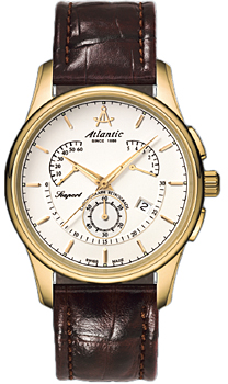 Швейцарские наручные  мужские часы Atlantic 56450.45.21. Коллекция Seaport - фото 1