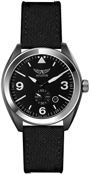 Швейцарские наручные  мужские часы Aviator M.1.10.0.028.7. Коллекция Mig-25 Foxbat - фото 1