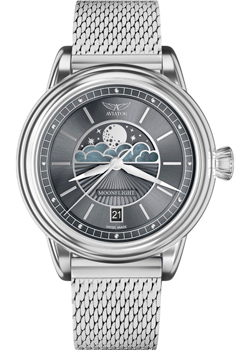 Швейцарские наручные  женские часы Aviator V.1.33.0.254.5. Коллекция Douglas MoonFlight