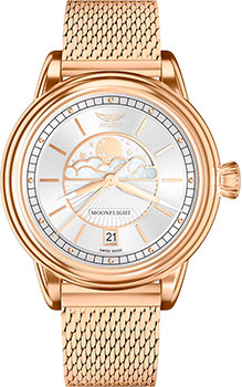 Швейцарские наручные  женские часы Aviator V.1.33.2.251.5. Коллекция Douglas MoonFlight