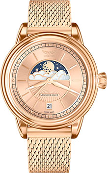 Швейцарские наручные  женские часы Aviator V.1.33.2.260.5. Коллекция Douglas MoonFlight