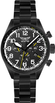 Швейцарские наручные  мужские часы Aviator V.2.25.5.169.5. Коллекция Airacobra P45 Chrono - фото 1