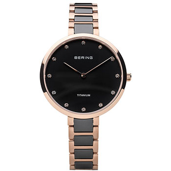 

fashion наручные женские часы Bering 11334-762. Коллекция Titanium
