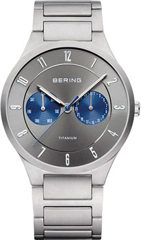 

fashion наручные мужские часы Bering 11539-777. Коллекция Titanium