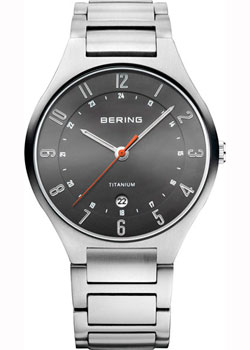 

fashion наручные мужские часы Bering 11739-772. Коллекция Titanium