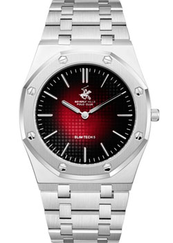 fashion наручные мужские часы Beverly Hills Polo Club BP3825X380 Коллекция Slim Tech 5 14600₽