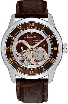 

Японские наручные мужские часы Bulova 96A120. Коллекция Automatic