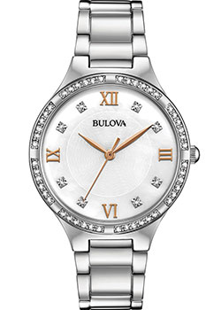

Японские наручные женские часы Bulova 96L264. Коллекция Crystal Ladies