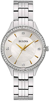 

Японские наручные женские часы Bulova 96L282. Коллекция Crystal Ladies