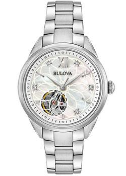 Японские наручные  женские часы Bulova 96P181. Коллекция Automatic Ladies - фото 1