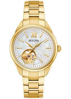 Японские наручные  женские часы Bulova 97L172. Коллекция Automatic Ladies