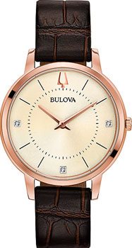 

Японские наручные женские часы Bulova 97P122. Коллекция Classic
