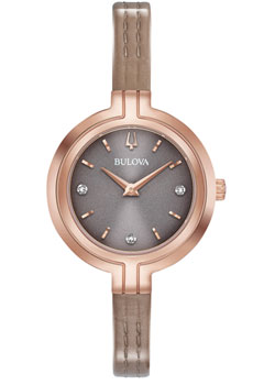 

Японские наручные женские часы Bulova 97P143. Коллекция Rhapsody