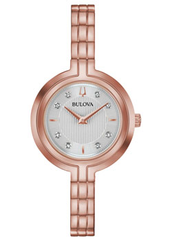 

Японские наручные женские часы Bulova 97P145. Коллекция Rhapsody