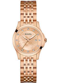 

Японские наручные женские часы Bulova 97S112. Коллекция Diamonds