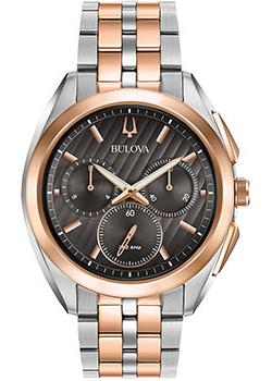 

Японские наручные мужские часы Bulova 98A160. Коллекция CURV