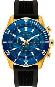 Японские наручные  мужские часы Bulova 98A244. Коллекция Sports - фото 1