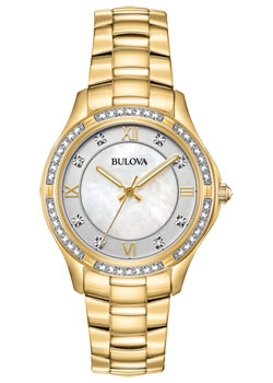 

Японские наручные женские часы Bulova 98L256. Коллекция Crystal Ladies
