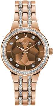 

Японские наручные женские часы Bulova 98L266. Коллекция Crystal Ladies