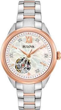 Японские наручные  женские часы Bulova 98P170. Коллекция Automatic Ladies - фото 1