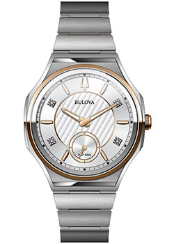 Японские наручные  женские часы Bulova 98P182. Коллекция CURV - фото 1