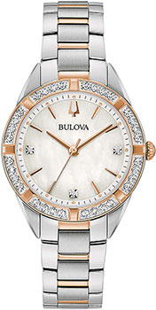 Японские наручные  женские часы Bulova 98R281. Коллекция Sutton - фото 1