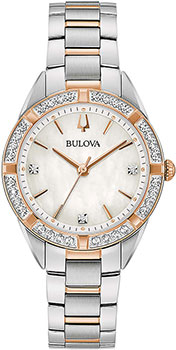 Японские наручные  женские часы Bulova 98R281. Коллекция Sutton