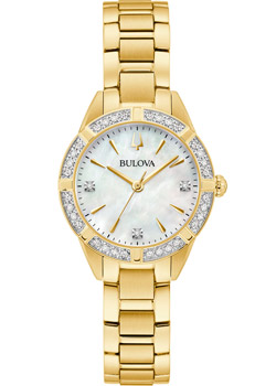 Японские наручные  женские часы Bulova 98R297. Коллекция Sutton