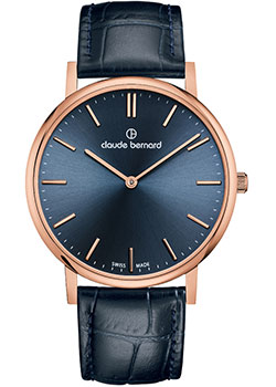 

Швейцарские наручные мужские часы Claude Bernard 20214-37RBUIR. Коллекция Classic Slim Line