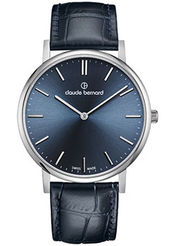 

Швейцарские наручные мужские часы Claude Bernard 20219-3BUIN. Коллекция Classic Slim Line