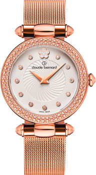 

Швейцарские наручные женские часы Claude Bernard 20504-37RPMAPR. Коллекция Dress code with stones