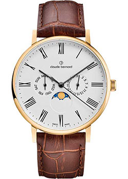 

Швейцарские наручные мужские часы Claude Bernard 40004-37JBR. Коллекция Classic Slim Line