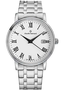 

Швейцарские наручные мужские часы Claude Bernard 53007-3MBR. Коллекция Classic Slim Line