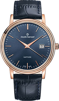 

Швейцарские наручные мужские часы Claude Bernard 53009-37RBUIR. Коллекция Classic Gents