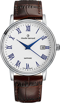 

Швейцарские наручные мужские часы Claude Bernard 53009-3ARBUN. Коллекция Classic Gents