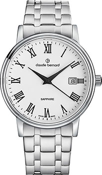 

Швейцарские наручные мужские часы Claude Bernard 53009-3MBR. Коллекция Classic Gents