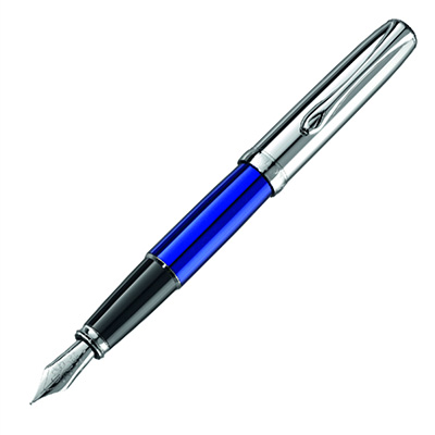 Diplomat Ручка Excellence A Saphire Blue Chrome Перо Diplomat D10145803