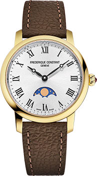 

Швейцарские наручные женские часы Frederique Constant FC-206RS1S5. Коллекция Slim Line Moonphase