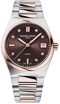 Швейцарские наручные  женские часы Frederique Constant FC-240CD2NH2B. Коллекция Highlife