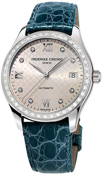 Швейцарские наручные  женские часы Frederique Constant FC-303LGD3BD6. Коллекция Heart Beat