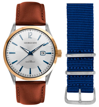 fashion наручные  мужские часы George Kini GK.41.1.1SY.1BU.1.3.0. Коллекция Gents Collection - фото 1