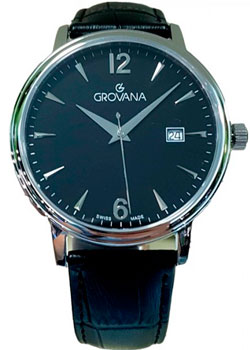 

Швейцарские наручные мужские часы Grovana 1550.1537. Коллекция Traditional