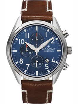 

Швейцарские наручные мужские часы Grovana 1654.9535. Коллекция Chrono