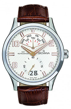 

Швейцарские наручные мужские часы Grovana 1740.1528. Коллекция Retrograde
