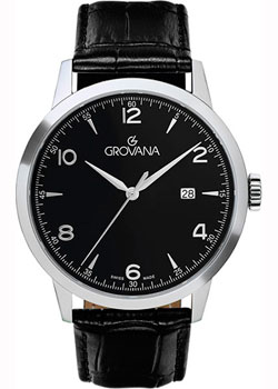 

Швейцарские наручные мужские часы Grovana 2100.1537. Коллекция Traditional